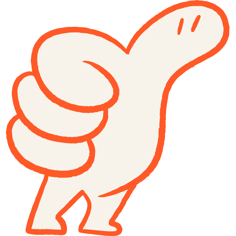 Approving hand